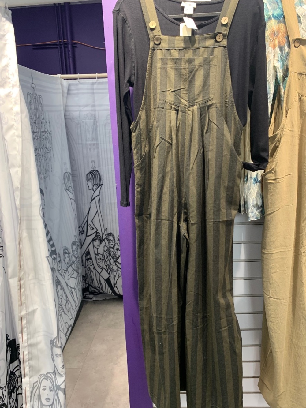 Oddi striped overalls